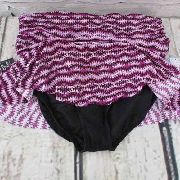 Swim Solutions Plus One Piece Swim Dress - Picture 8 of 8